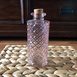 Small textured pink glass